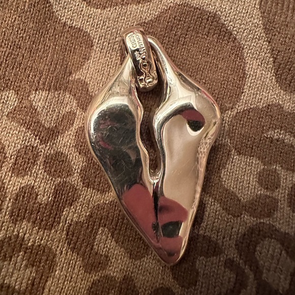 RLM Studios silver heart stamped “FORGIVE” with sterling silver safety clasp! ❤️ - Picture 3 of 6